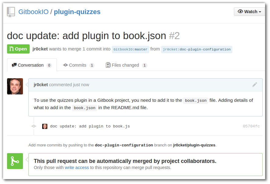 Pull Request submitted